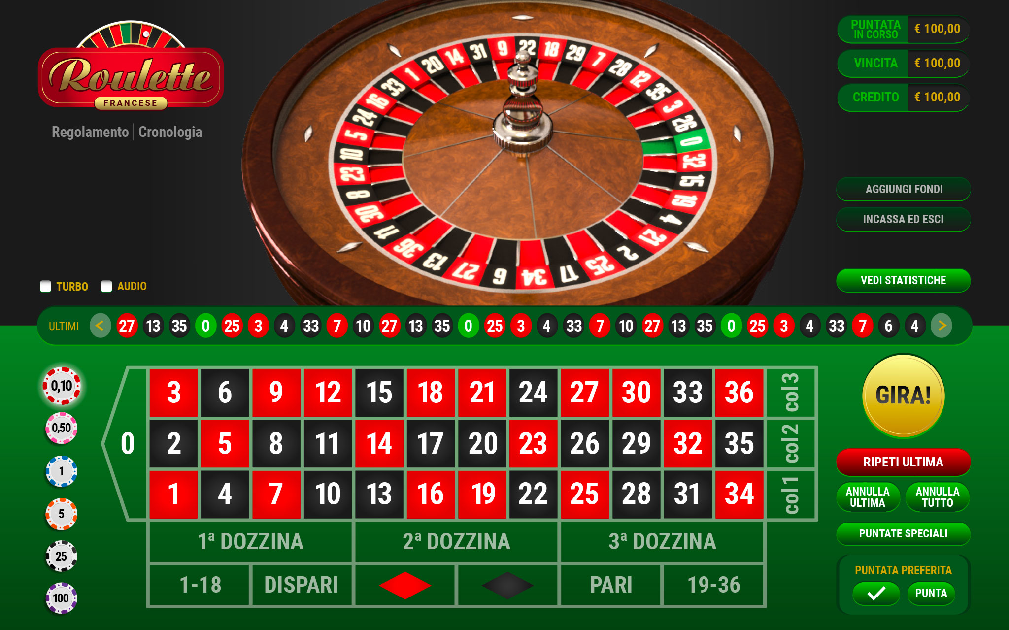 French Roulette  GOL Games – Switch it on